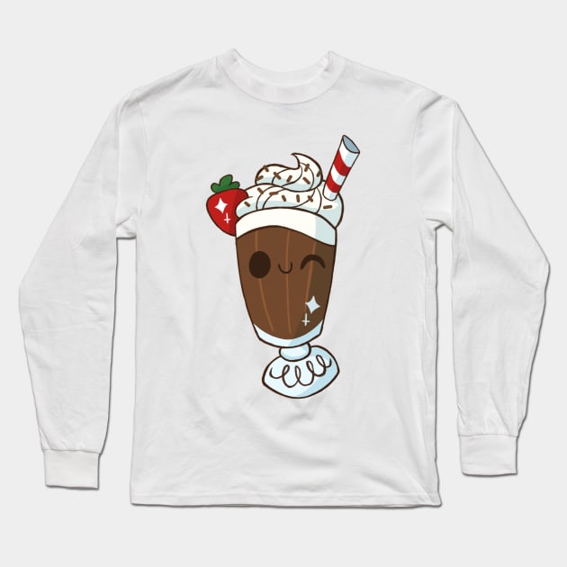 Chocolate Milkshake Long Sleeve T-Shirt by mimiranger